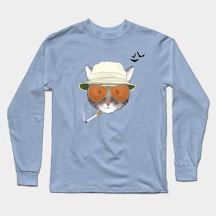 Fear and Loathing Cat - Tabby Long Sleeve T-Shirt